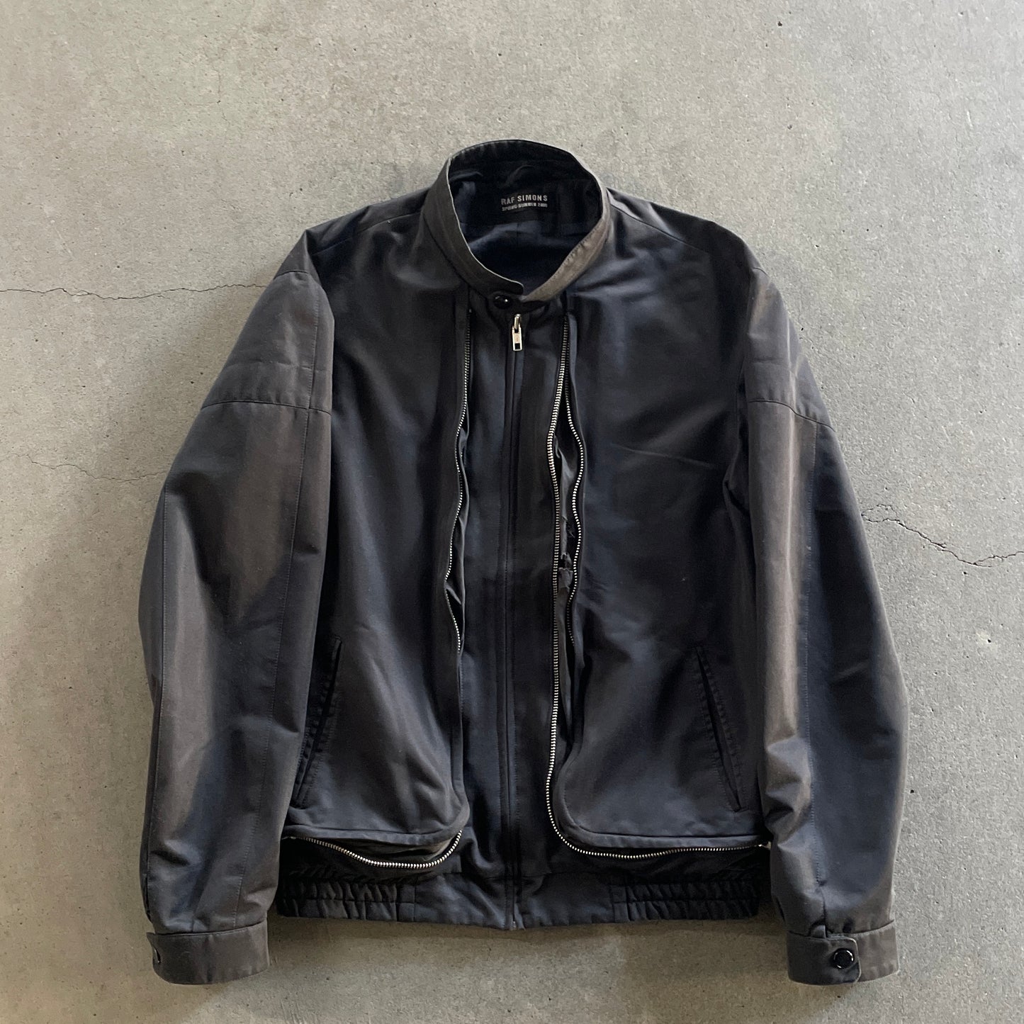 2000ss raf simons multi zipper bomber jacket 46