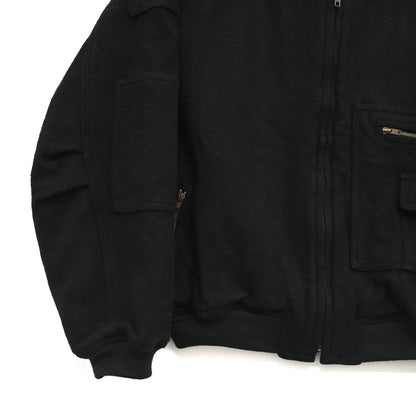 1980s issey miyake caretag wool varsity jacket M