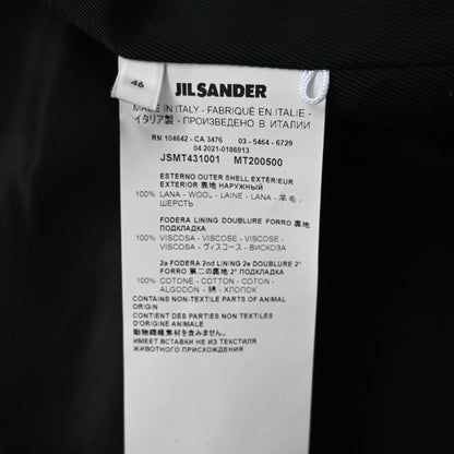 2021aw jil sander single breasted wool balmacaan coat 46
