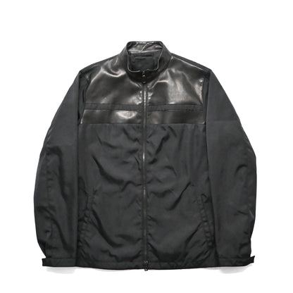 2011aw prada leather docking  nylon blouson 48
