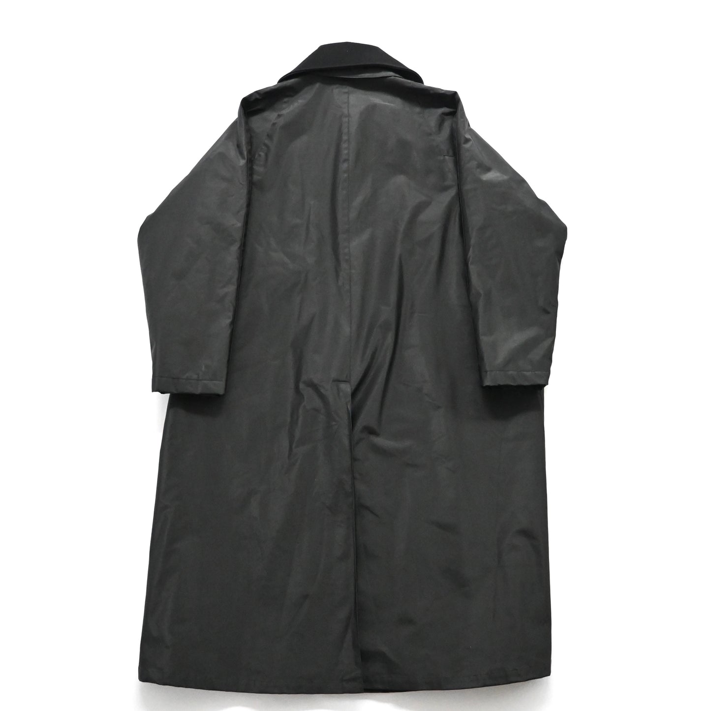 1996aw emporio armani detachable cotton collar vinylon long coat 52