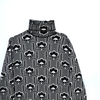 2021aw prada wool floral turtleneck sweater 50 by raf simons