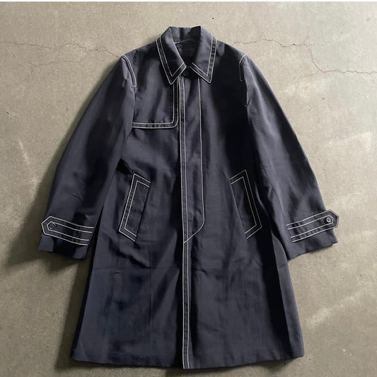 2015ss prada stitch cotton trench coat