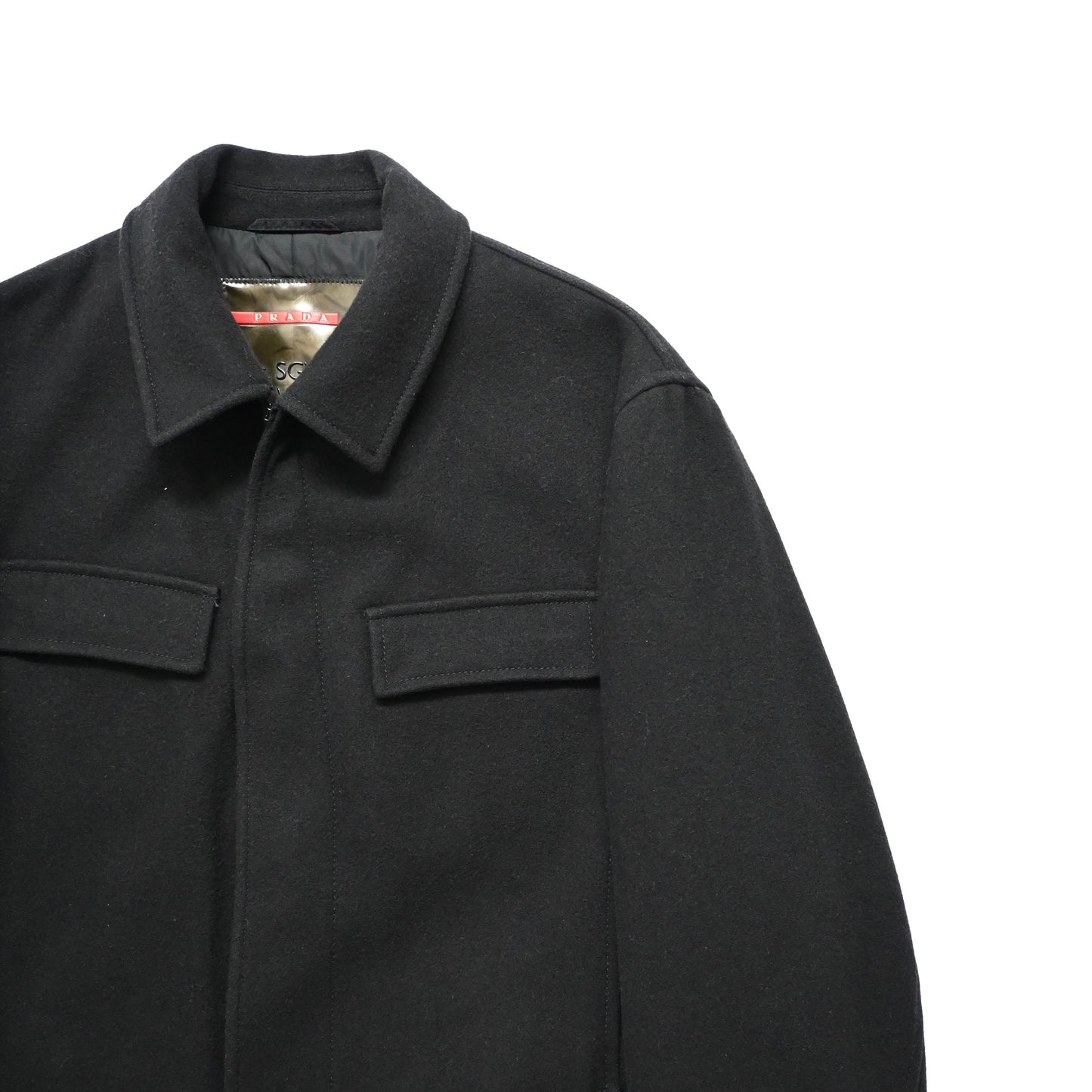 2000s prada sports sgv15y wool blouson 54