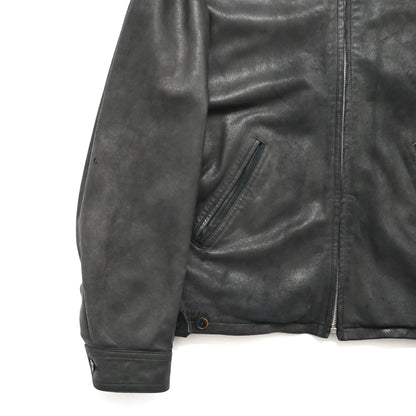 1990s agnes b gemuine leather jacket 1