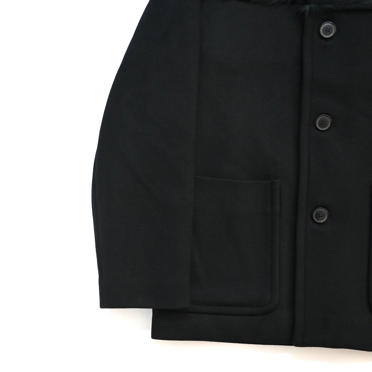 2023aw dries van noten work wear panelled wool coat M