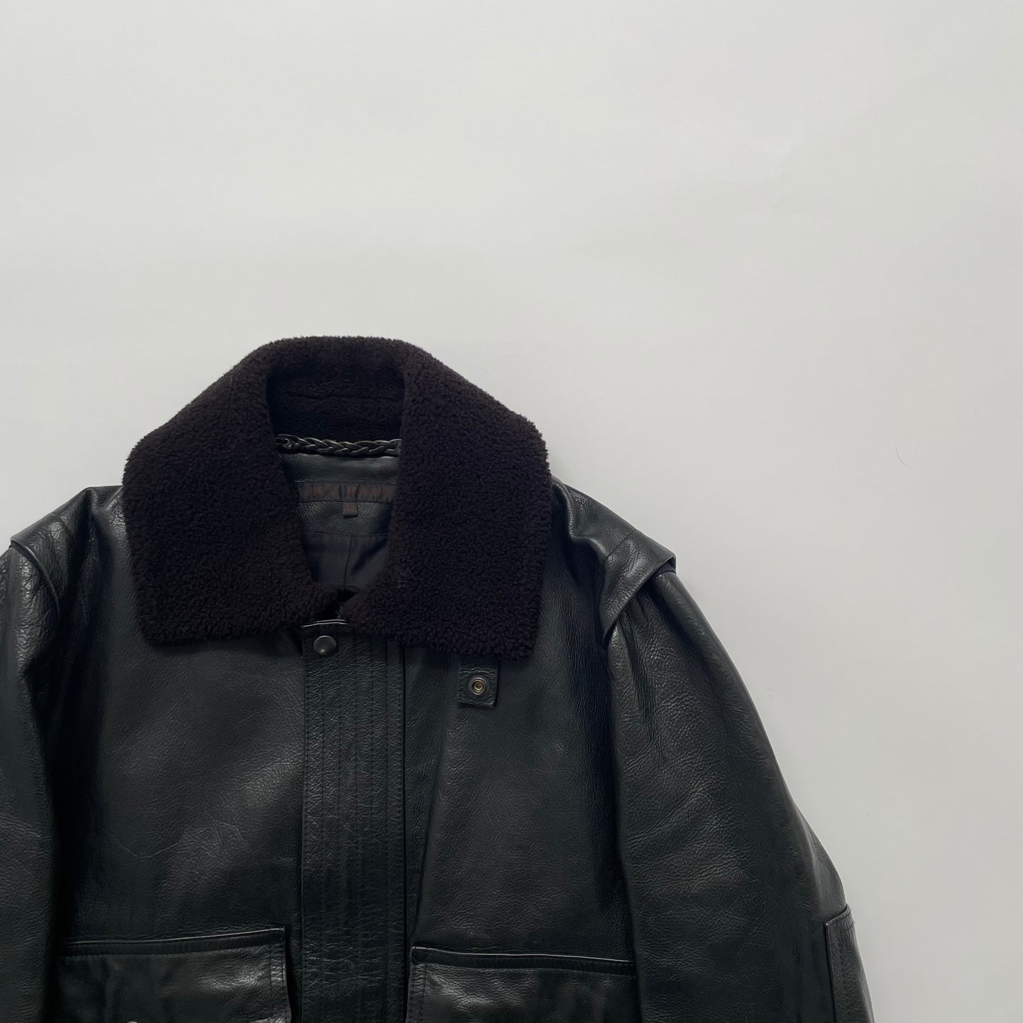 2003aw veronique branquinho caw leather flight jacket 46