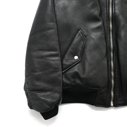 2021aw prada nappa leather bomber jacket 50 by raf simons