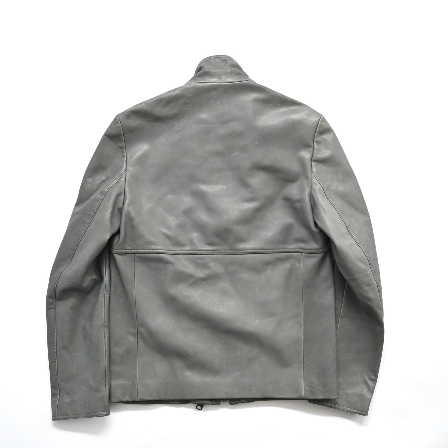 2010aw balenciaga high neck cow leather blouson 48