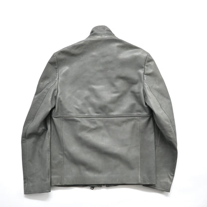 2010aw balenciaga high neck cow leather blouson 48
