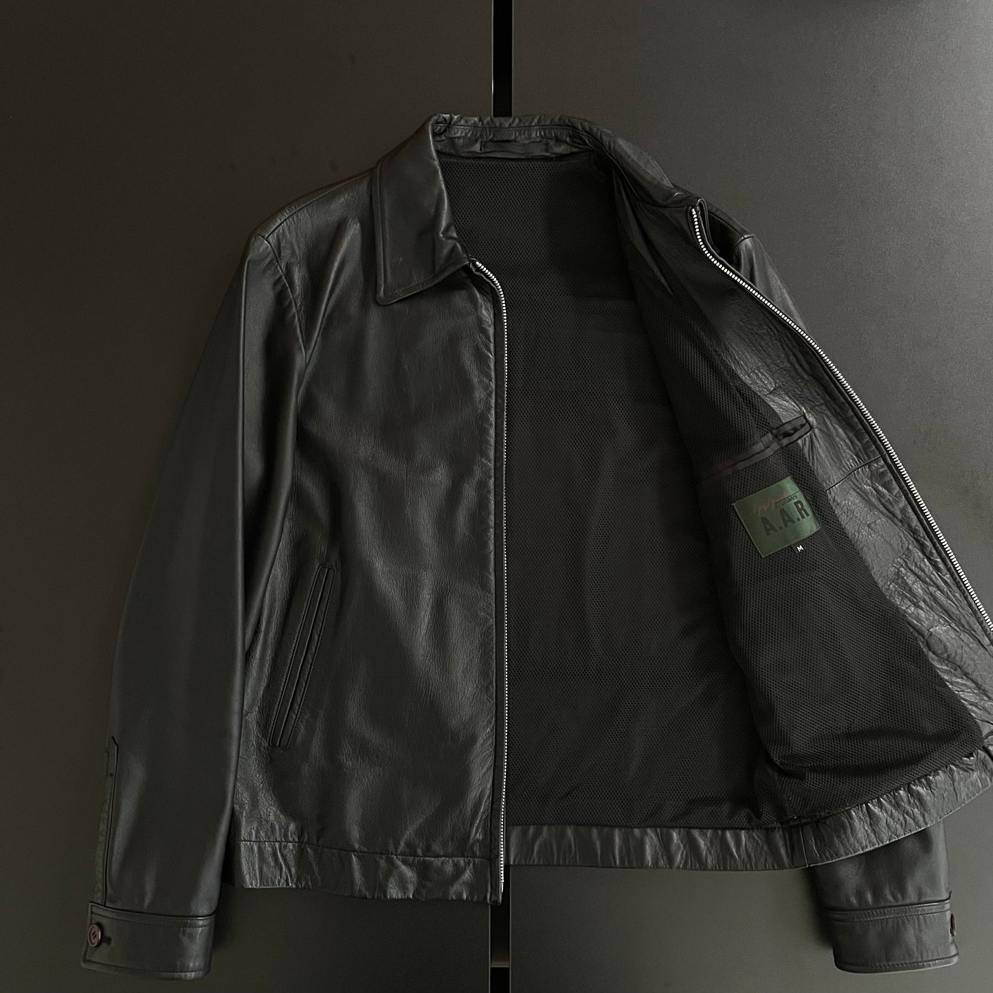 2004aw yohji yamamoto aar back zip leather jacket M