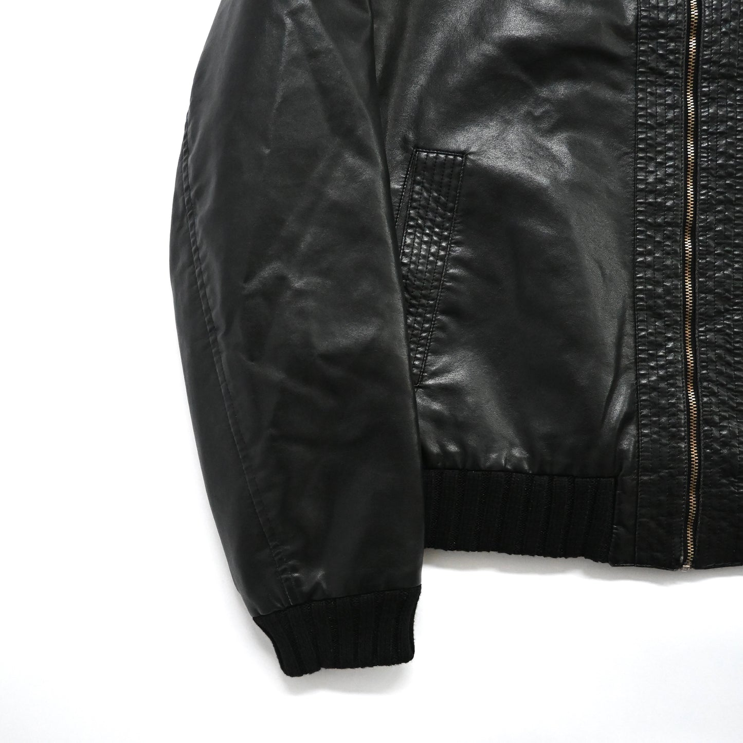 1990s versace kint docking fake leather jacket XL