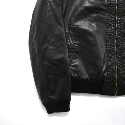 1990s versace kint docking fake leather jacket XL