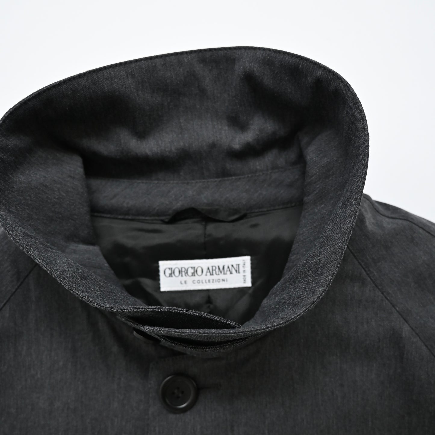 1990s giorgio armani cotton long coat 52