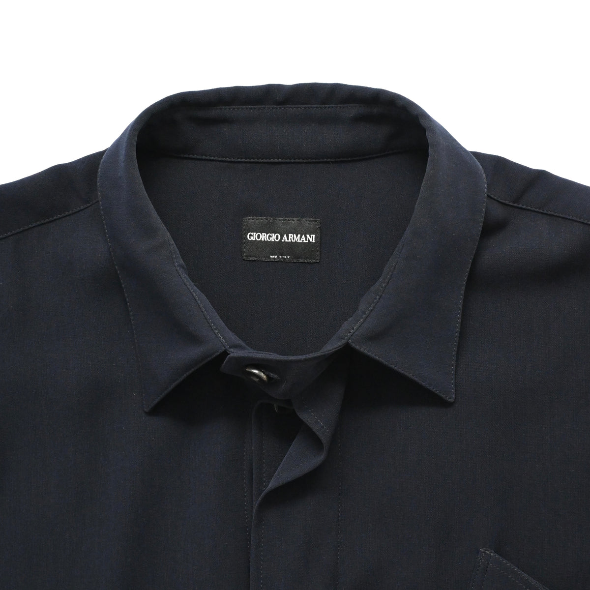 1990s giorgio armani polyester shirt jacket 52
