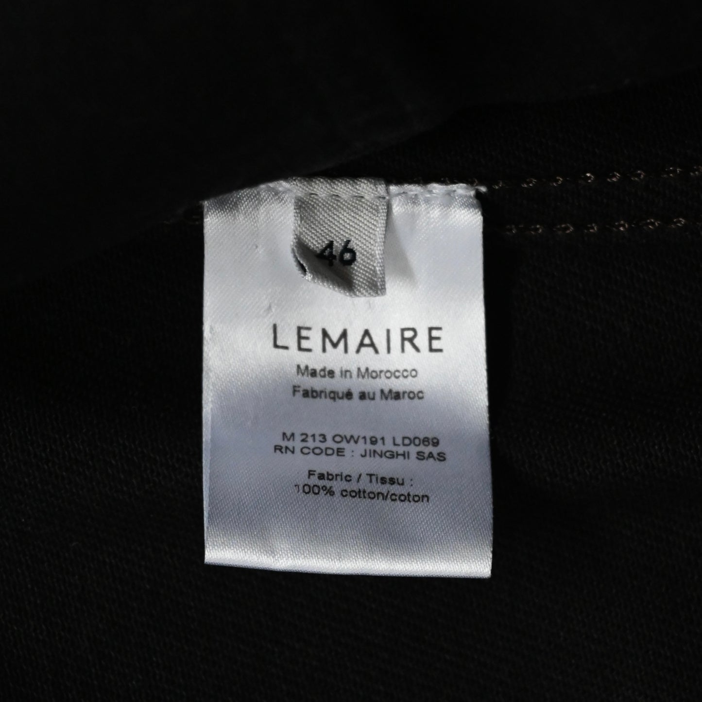2023ss lemaire front pocket denim jacket 46