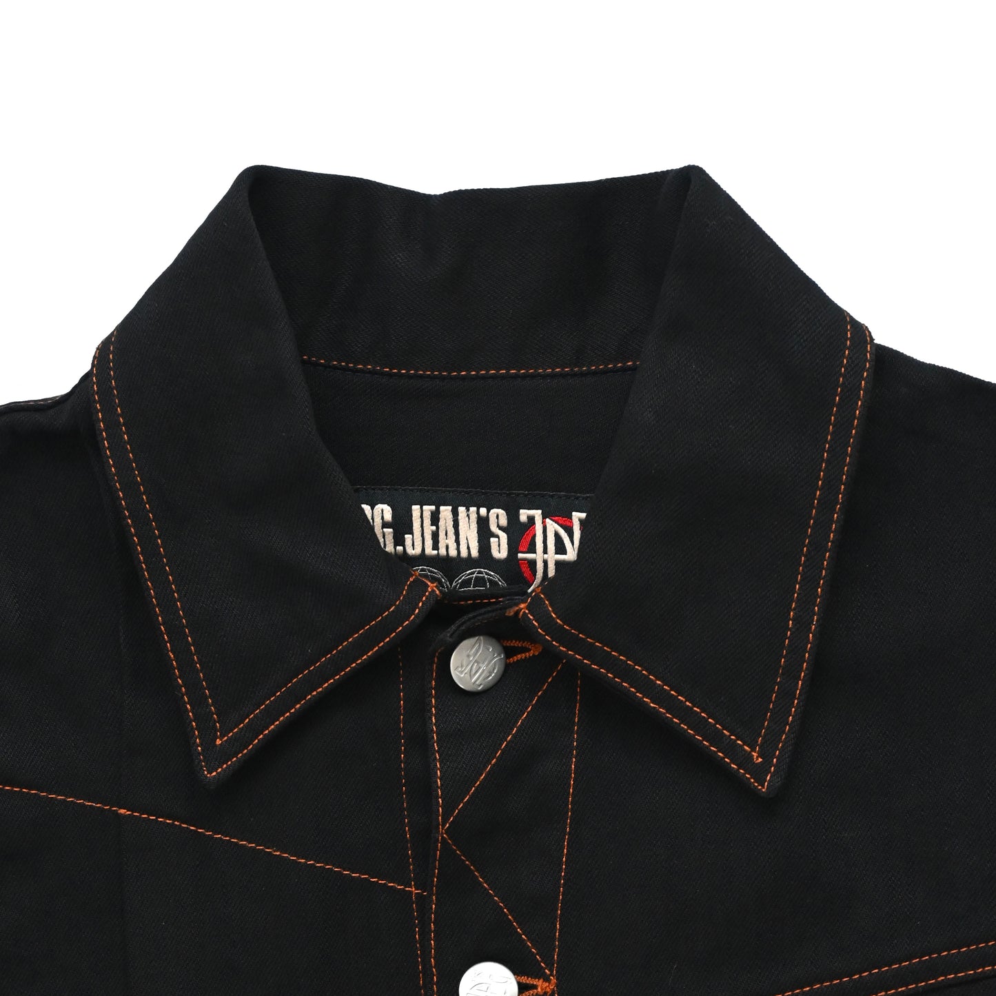 2000s jean paul gaultier folded panel denim jacket 46
