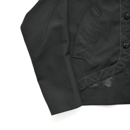 2024aw kiko kostadinov black jacklight jacket 52