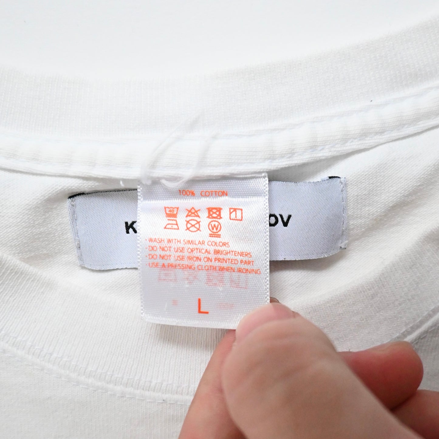 2017aw kiko kostadinov cotton long t shirt L