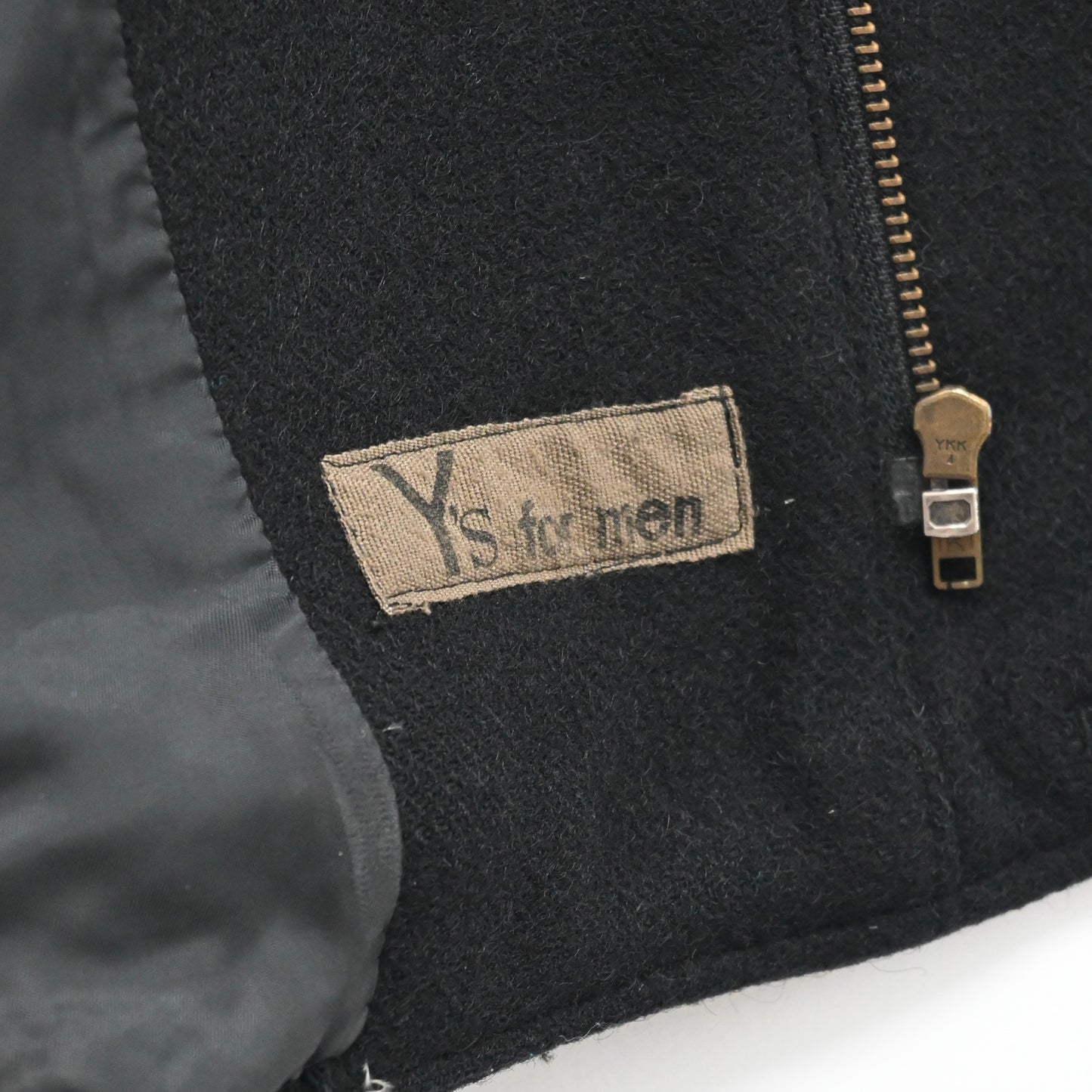 1980s Y‘s yohji yamamoto wool collarless jacket 2
