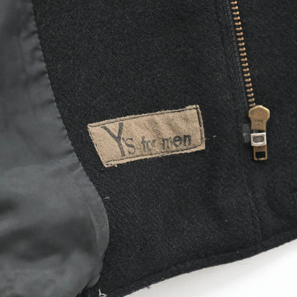 1980s Y‘s yohji yamamoto wool collarless jacket 2