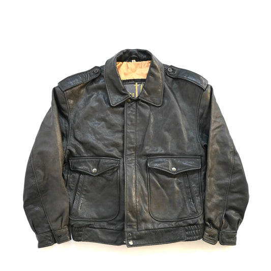 1990s gianfranco ferre cow leather jacket 48
