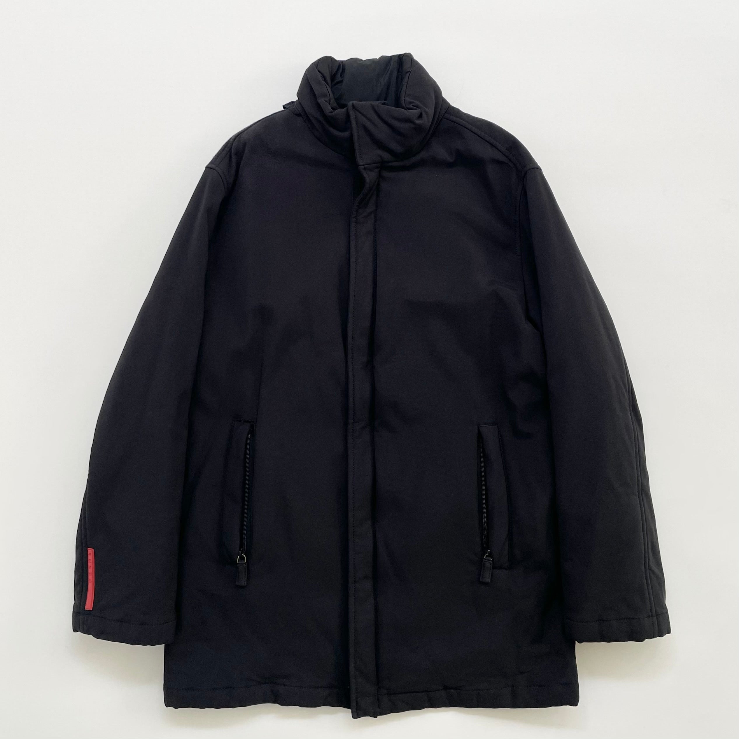 PRADA◆BLOUSON DIVISA/ジャケット/46/NVY/DNA404 S152 282 PRADA BLOUSON DIVISA ⁄ nylon jacket Size: 44 Navy Men DNA404 S152