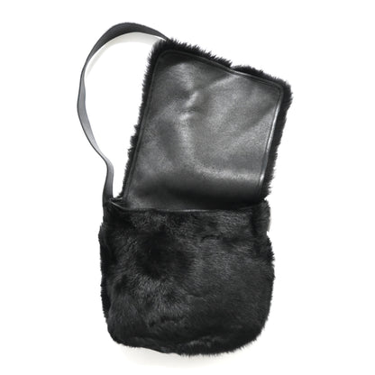 1996ss gucci black fur shoulder bag by tom ford