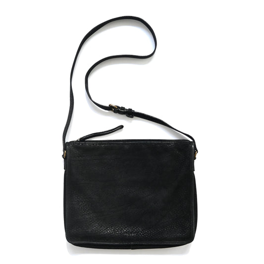 1990s prada pebbled leather shoulder bag