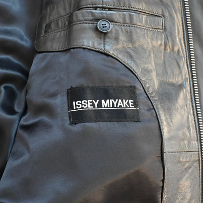 1992ss issey miyake lamb leather flight jacket L