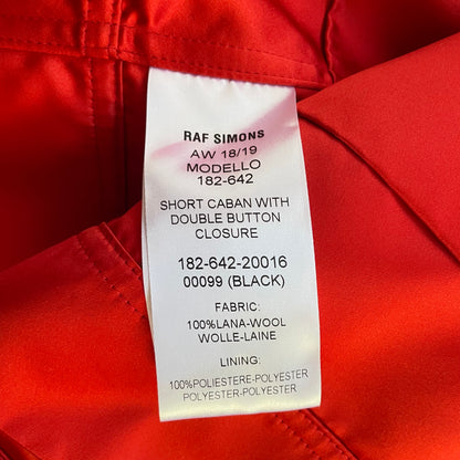 2018aw raf simons heavy wool half coat 48