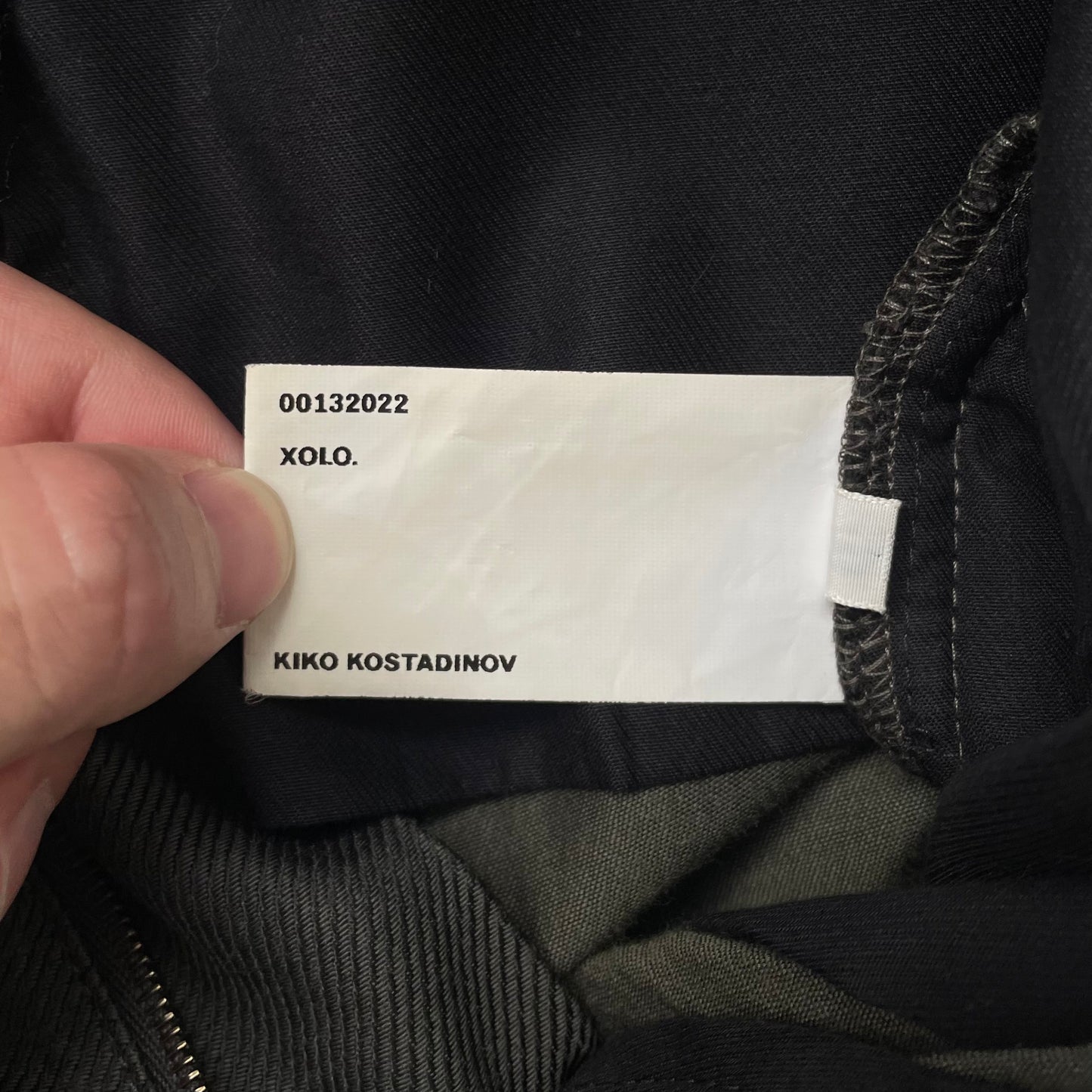 2022aw kiko kostadinov gray pune trousers 46