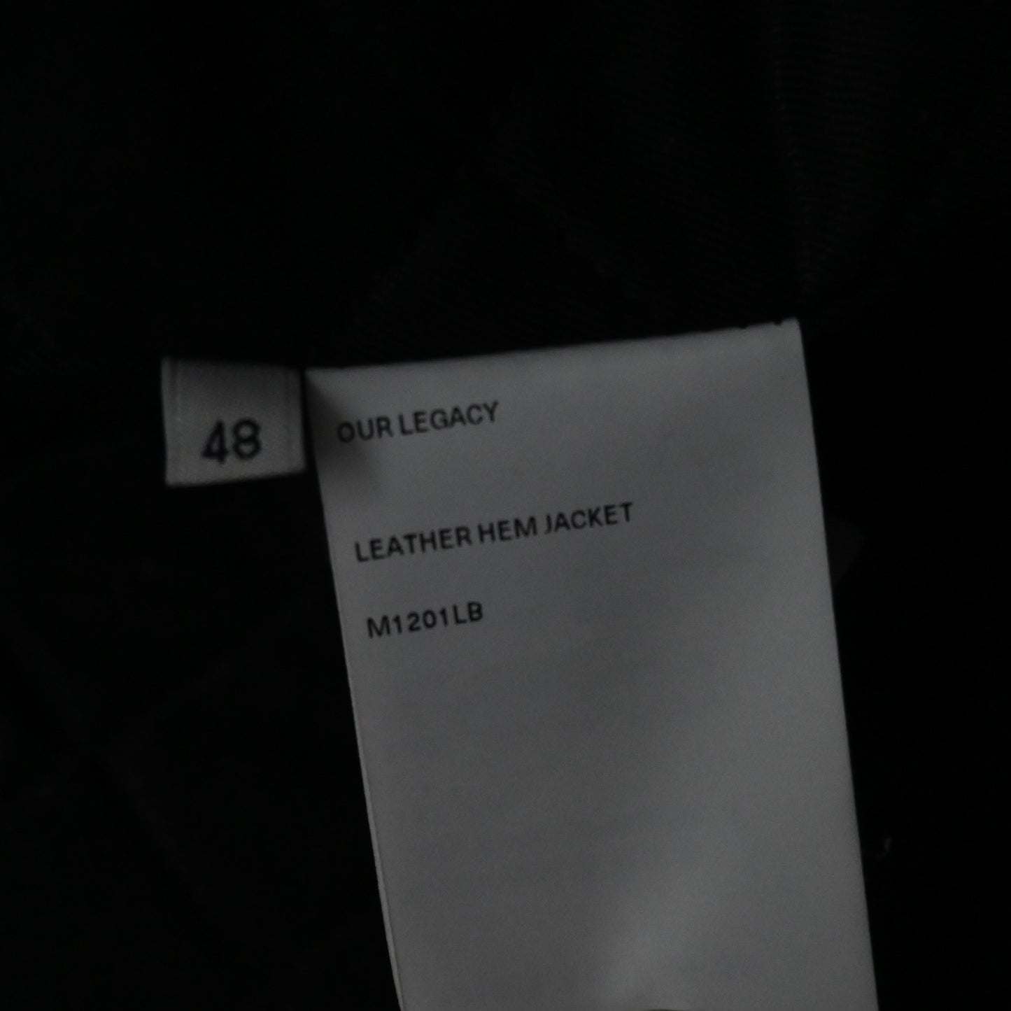 2023aw our legacy black leather hum jacket 48