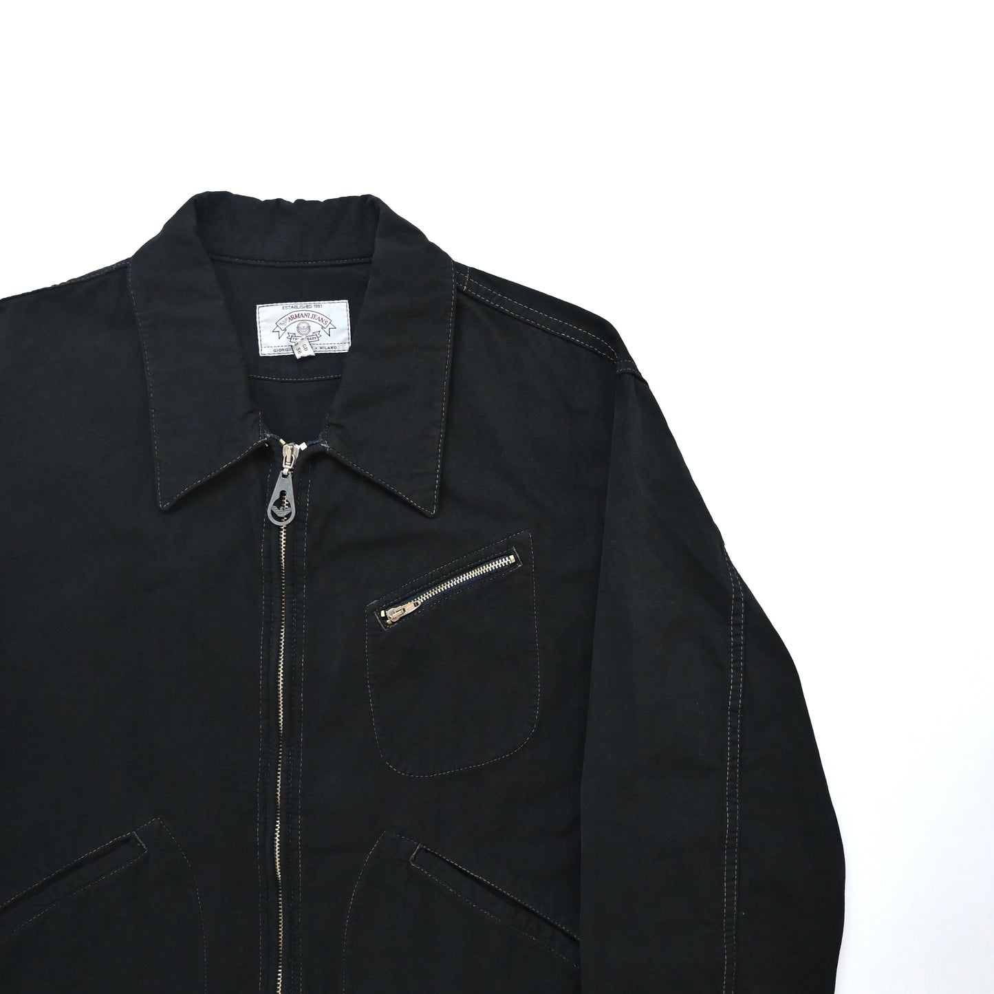1990s armani jeans cotton short blouson 48