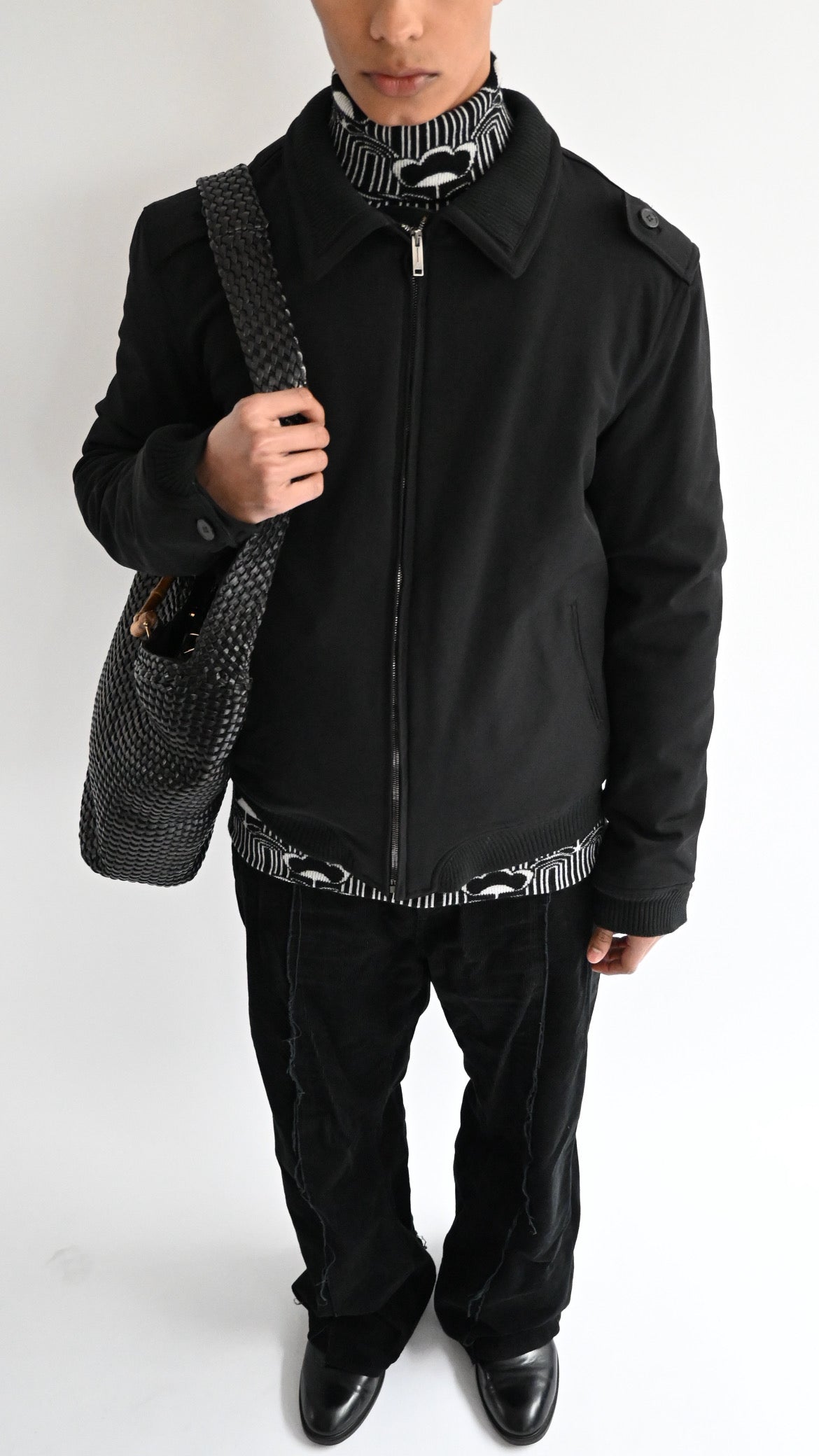 2000s ermenegildo zegna nylon padded blouson 52