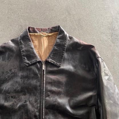 1990s jil sander leather jacket 52