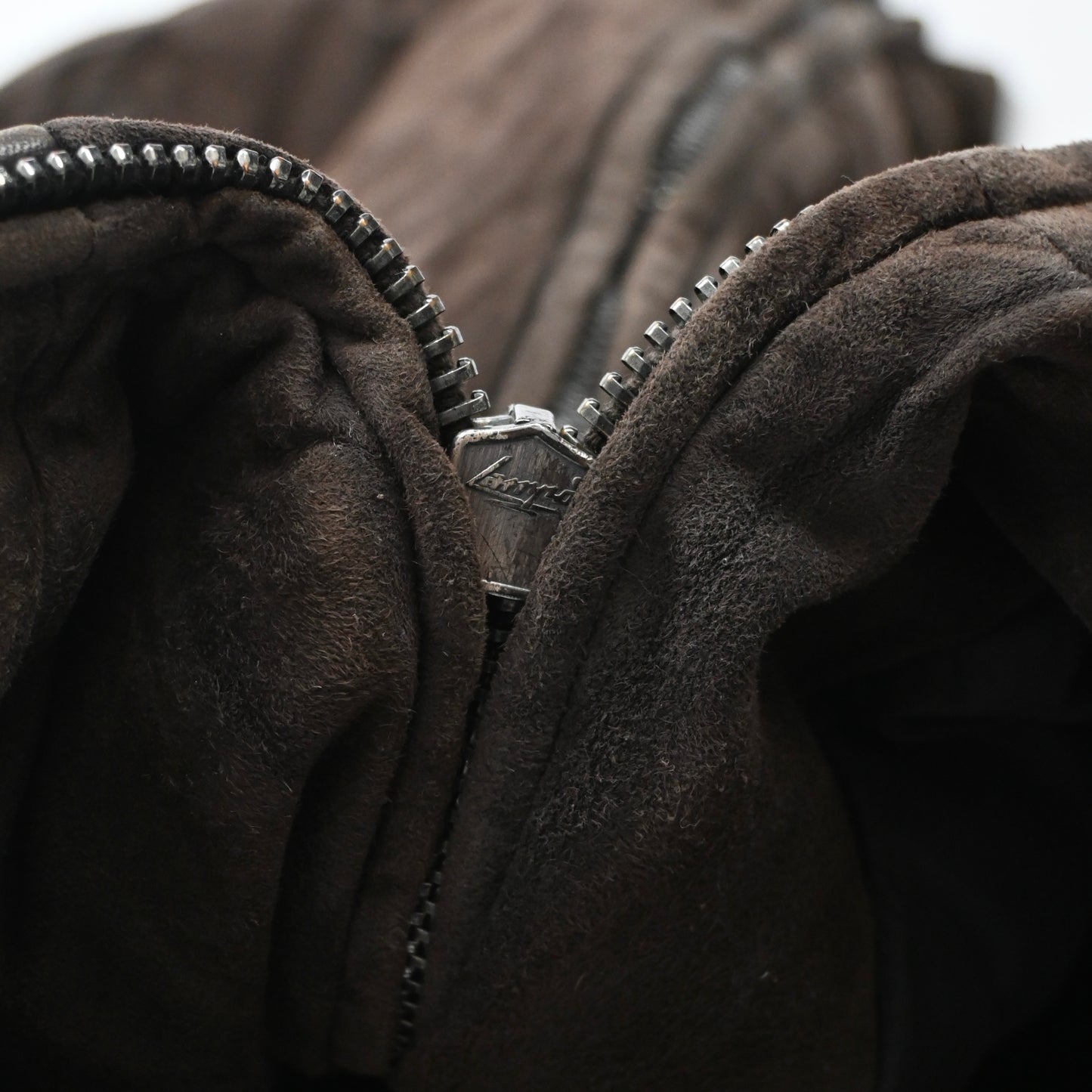 2000s ermenegildo zegna leather docking suede jacket 52