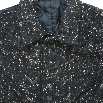 1980s arrston volaju tweed wool double button jacket M