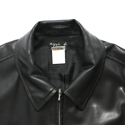 1990s agnes b homme pvc leather jacket 1