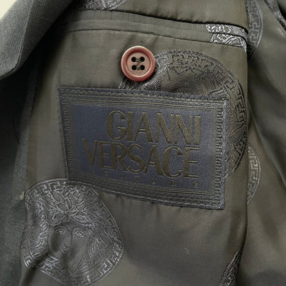 1998ss versace wool long coat 48