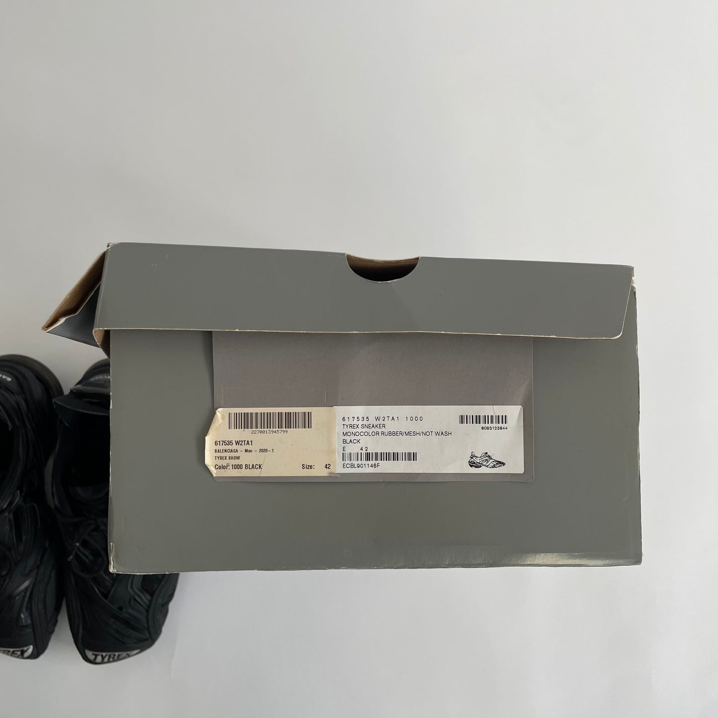 2020ss balenciaga tyrex low sneaker 42