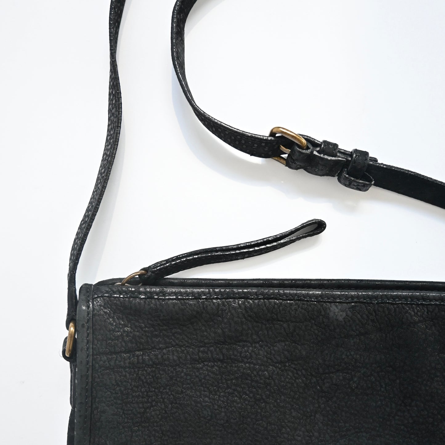 1990s prada pebbled leather shoulder bag