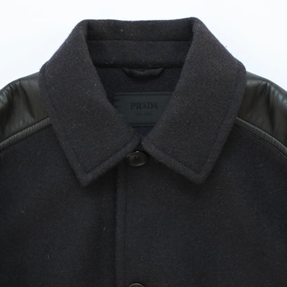 2023aw prada cropped wool blend down jacket M