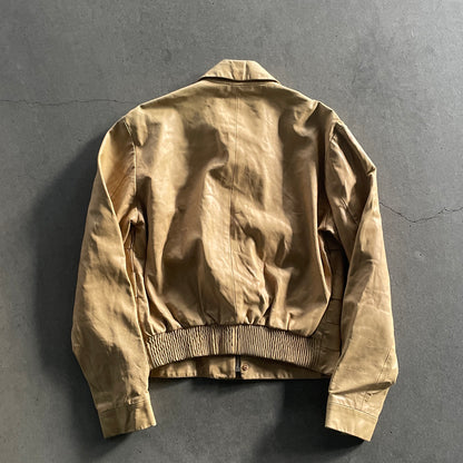 1990s versace Intrecciato leather jacket
48 by ruffo leather