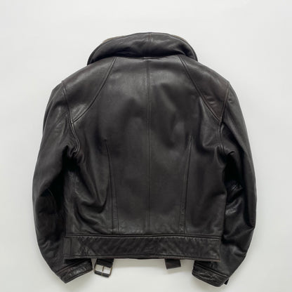 1983aw emporio armani leather flight  jacket M
