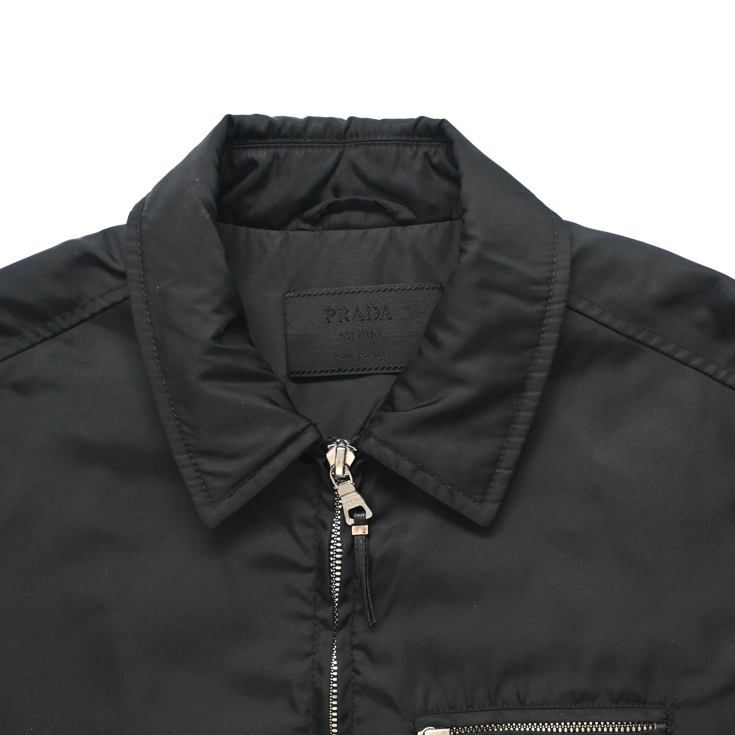 2000s prada front pocket nylon blouson S