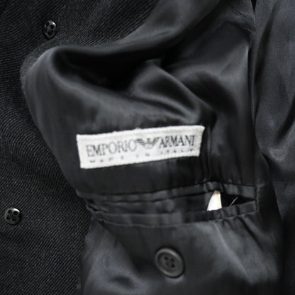 1990s emporio armani wool coat 48