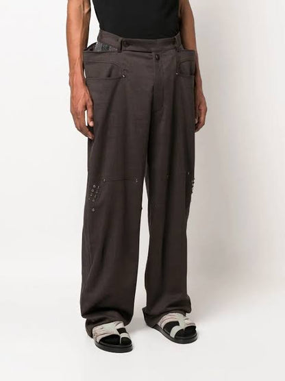 2022aw kiko kostadinov xolo antharas wide trousers 50