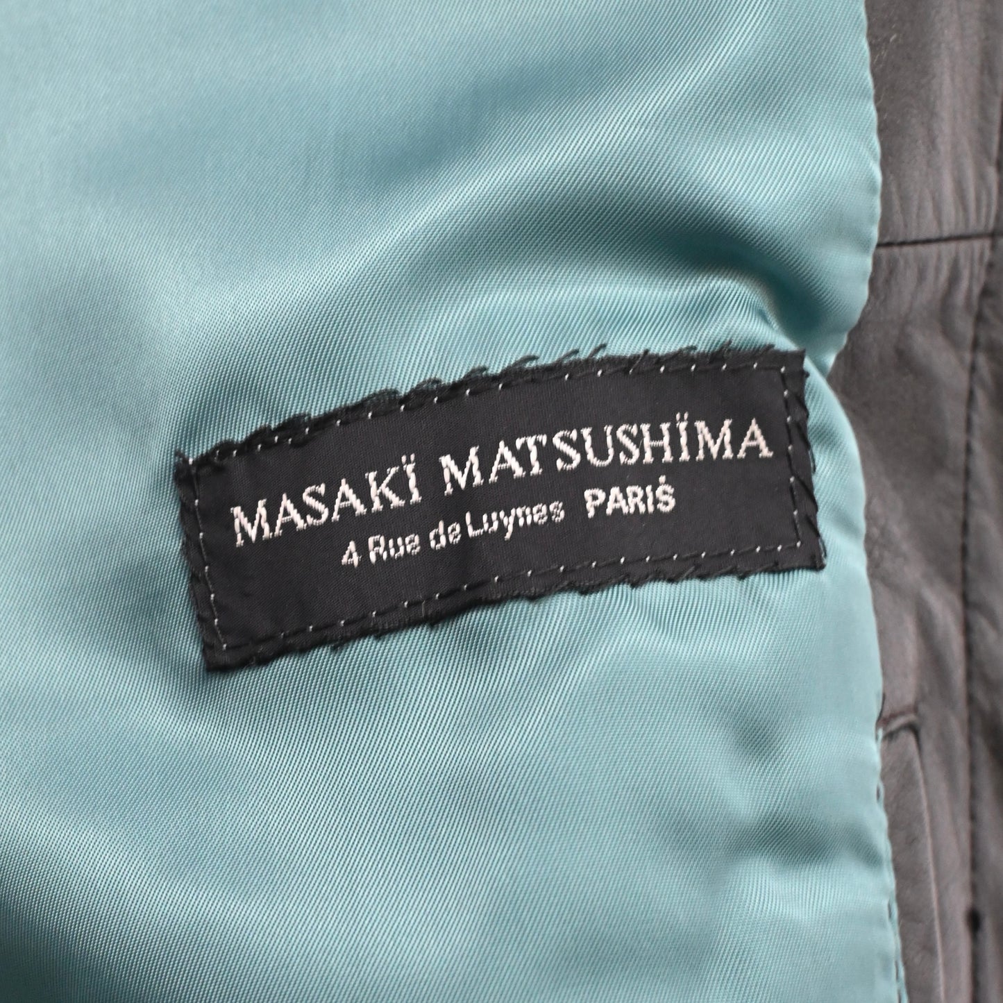 1990s masaki matsushima pen holder docking lamb leather jacket 2