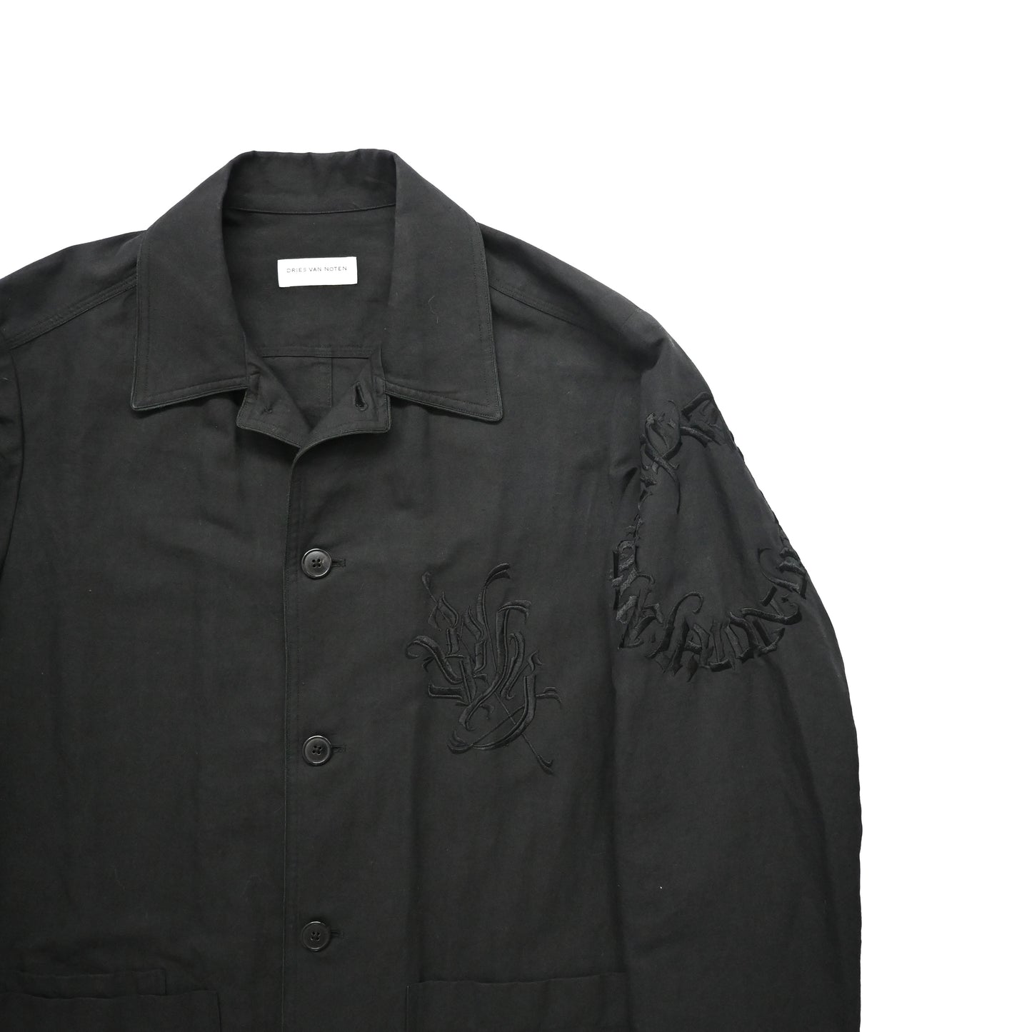 2017ss dries van noten embroidered cotton jacket46